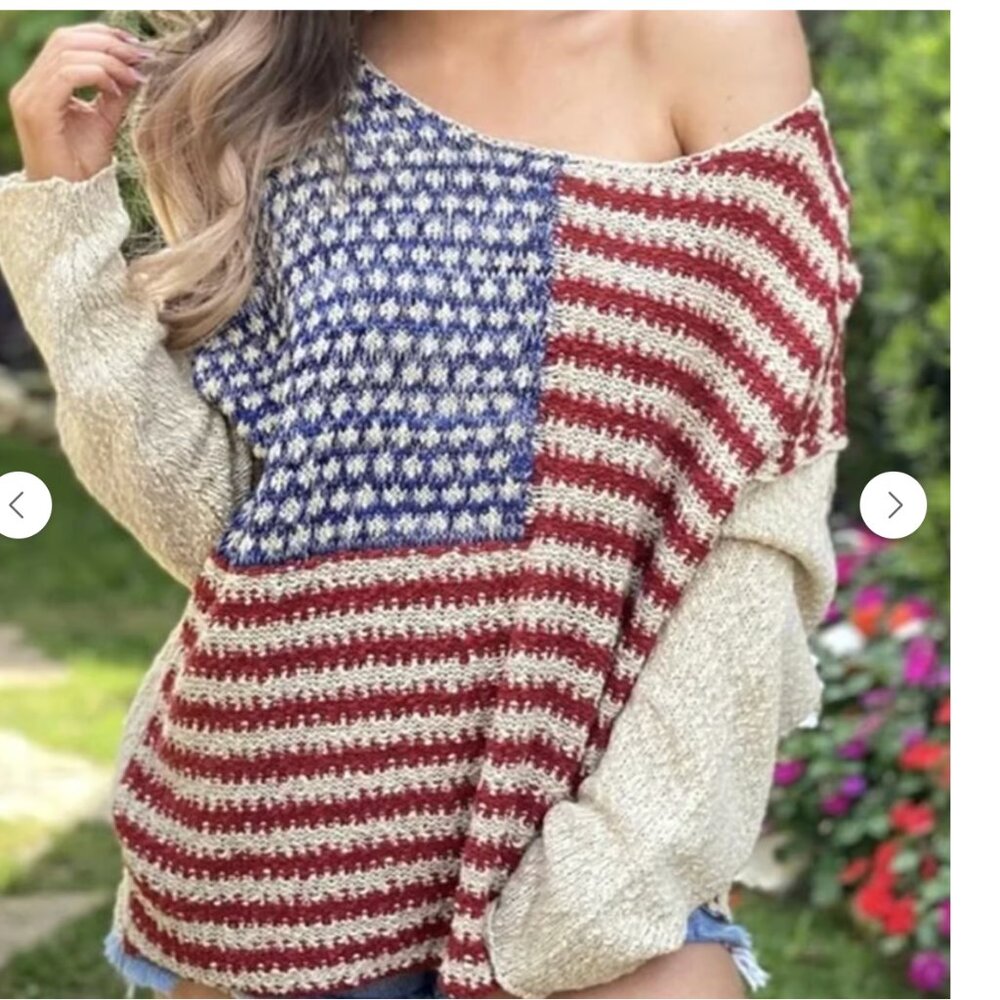 Flag Sweater Small